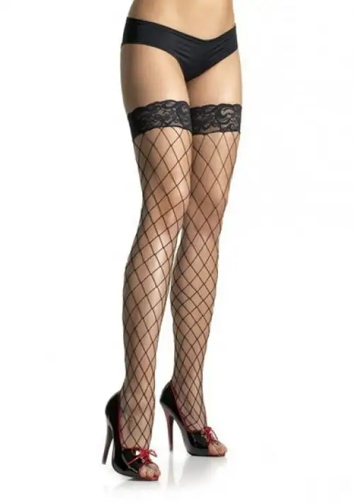 Чулки сетка LEG9037BL photo 1