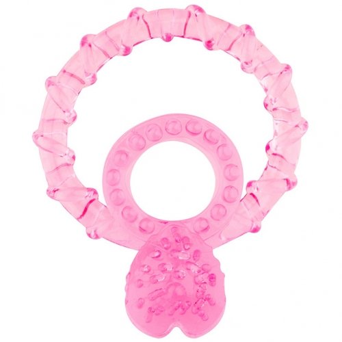 Кольцо BASICX TPR DOUBLE COCKRING 1INCH, розовое photo 1