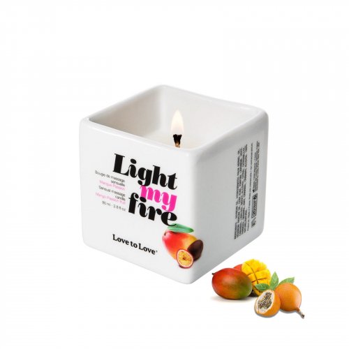 Массажная свеча Love To Love LIGHT MY FIRE Mango (80 мл) photo 1