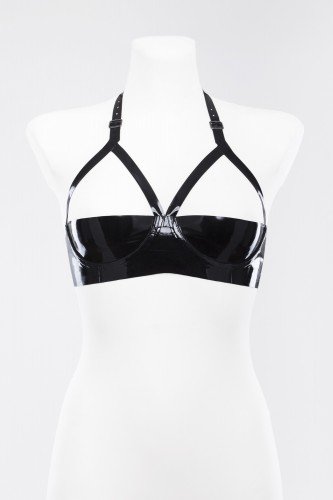 Лиф с открытой грудью из латекса Latex Open Breast Bra photo 1
