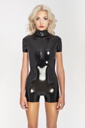 Сексуальный короткий комбинезон с молнией спереди Sexy Short Catsuit Front Zip photo 1