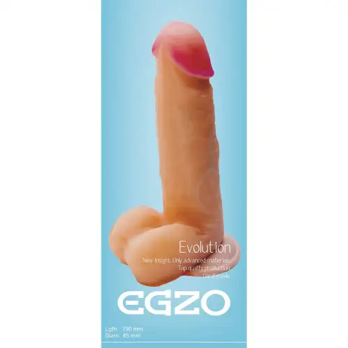 Фаллоимитатор на присоске Egzo G1230 19х4.5 см. photo 1