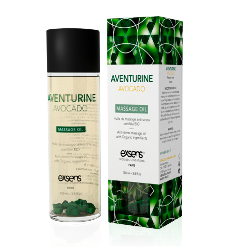 Массажное масло EXSENS Aventurine Avocado (анти-стресс с авантюрином) 100мл photo 1