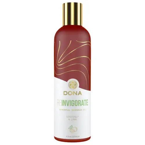 Массажное масло DONA Reinvigorate - Coconut & Lime Essential Massage Oil (120 мл) photo 1