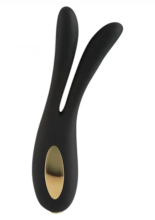 ToyJoy Lovelight Flare Bunny - вибратор для двойной стимуляции , черный photo 1
