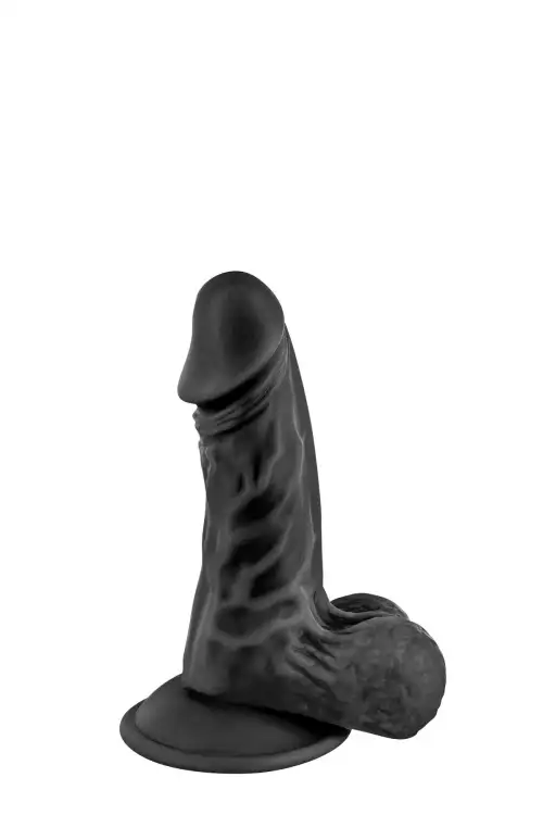 Фаллоимитатор с присоской Real Body - Real Mike Black, TPE, диаметр 3,8см photo 1