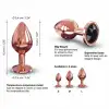 Металлическая анальная пробка с украшением в виде кристалла Dorcel - Diamond Plug M photo 3