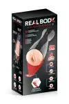 Премиум-вибромастурбатор Real Body - Real Sucking Pussy 2, всасывание, звук, стимуляция промежности photo 6