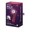 Вакуумный клиторальный стимулятор Satisfyer Pro 2 Generation 3 with Liquid Air Connect App Wine Red photo 6