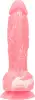 Светящийся в темноте фаллоимитатор ADDICTION - BRANDON - 7.5" - PINK G.I.D. /W PB, 19 см, силикон photo 3