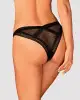 Кружевные трусики с заниженной талией Obsessive Estiqua panties XS/S, black photo 2