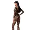 Бодистокинг с крупной сеткой Passion BS077 black photo 2
