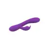 Вибратор-кролик Wooomy Gili-Gili Vibrator with Heat Purple, отросток с ушками, подогрев до 40 °С photo 2