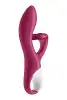 Вибратор кролик с тройным отростком Satisfyer Embrace me Berry, 2 мотора, диаметр 3,6 см photo 4