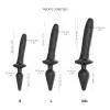 Анальная пробка с дилдо 2в1 Strap-On-Me SWITCH PLUG-IN REALISTIC DILDO Black L, диаметр 4,5/3,4 см photo 4
