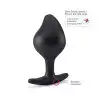 Силиконовая анальная пробка Mystim Rocking Force L для электростимулятора, диаметр 4,7см photo 4