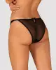 Полупрозрачные трусики с подвеской Obsessive Ivannes panties black 2XL/3XL, черные photo 2