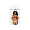 Трусики-бразилиана Penthouse Adore Me L/XL White, цветочное кружево, тонкие ремешки, бантики photo 3