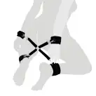 Крестовина из натуральной кожи Art of Sex - 4 Way Connector, Черный photo 1