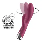 Вибратор-кролик Satisfyer Spinning Rabbit 1 Red photo 1