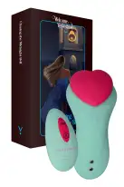 Вибратор в трусики FairyGasm HeartGem green, на магните, пульт ДУ photo 1