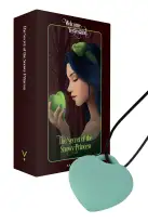 Мини-вибратор «Сердечко» FairyGasm PleasureStone green, 9 режимов, на шнурке photo 1