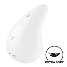 Вибратор для наружной стимуляции Satisfyer Dew Drop White, 2 мотора, 12 режимов, мягкий корпус photo 1