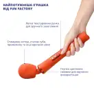 Вибромассажер Fun Factory VIM Vibrating Wand sunrise orange, супермощный и легкий, до 6 часов работы photo 4