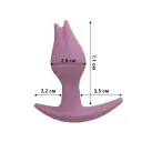 Анальная пробка Fun Factory BOOTIE FEM, розовая, в виде бутона, диаметр 2,9 см, тонкий ограничитель photo 2