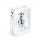 Анальная пробка металлическая со стразами Сваровски Diogol Ano silver, 35 мм photo 2