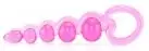 Анальная цепочка BASIC ESSENTIALS BEADED PROBE IN PINK photo 3