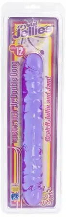 Фаллоимитатор JR. DOUBLE DONG 12 CRYSTALL JELLIES PURPLE photo 2