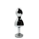 Металлическая анальна пробка Wooomy Lollypop Double Ball Metal Plug S, диаметр 2,8 см, длина 8,5 см photo 2