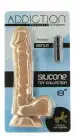 Гибкий фаллоимитатор на присоске ADDICTION — ANDREW 8″ Silicone Dong — Caramel, вибропуля в подарок photo 6