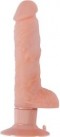 Вибромассажер на присоске REALSTUFF 7INCH VIBRATOR, телесный photo 1
