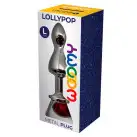 Металлическая анальная пробка Wooomy Lollypop Double Ball Metal Plug Red L диаметр 3,5, длина 10,5 с photo 3