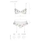 Сексуальный комплект с поясом для чулок LOVELIA SET white XXL/XXXL - Passion photo 7