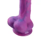 Фаллоимитатор 8.2″ с вибрацией для секс-машин Hismith Purple Silicone Dildo with Vibe photo 6