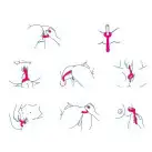 Вибратор для пар Love To Love PLEASE ME - PLUM STAR с тремя моторами, гибкий photo 9