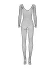 Сетчатый бодистокинг с длинным рукавом Obsessive Bodystocking N109 black S/M/L, черный, комбинезон photo 4
