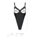 Боди из экокожи Celine Body black L/XL — Passion: с доступом, открытый photo 7