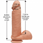 Фаллоимитатор Doc Johnson The D - Perfect D - 8 Inch With Balls photo 2