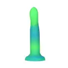 Светящийся в темноте фаллоимитатор ADDICTION Rave 8″ Glow in the Dark Dildo Blue Green, 20,3 см photo 3