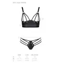 Комплект из эко-кожи с люверсами и ремешками Malwia Bikini black XXL/XXXL — Passion, бра и трусики photo 5