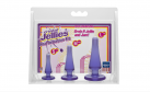 Набор анальных пробок Doc Johnson Crystal Jellies Anal Initiation Kit - Purple photo 2