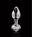 Pipedream Icicles No.44 - стеклянная анальная пробка, 6,5х2,5 см photo 2