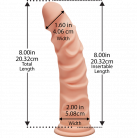 Фаллоимитатор Doc Johnson The D - Ragin D - 8 Inch Without Balls - ULTRASKYN photo 2