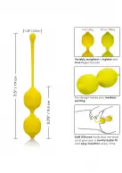 Scala Kegel Training Set Lemon вагинальные шарики, 9.5х3.25 см photo 4