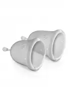 Jimmyjane Menstrual Cups - набор менструальных чаш, 14 мл и 21 мл, прозрачный photo 2